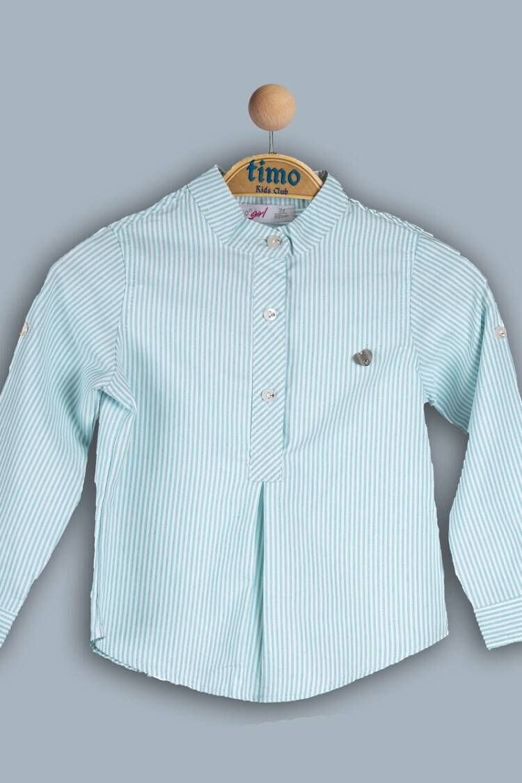 Girl's Shirt - Toptan Kız Çocuk Elbise 6-9Y 1018-TK4DÜ012241143 - Brand: Timo - Women & Kids, Baby Clothes Wholesale - Globality Store