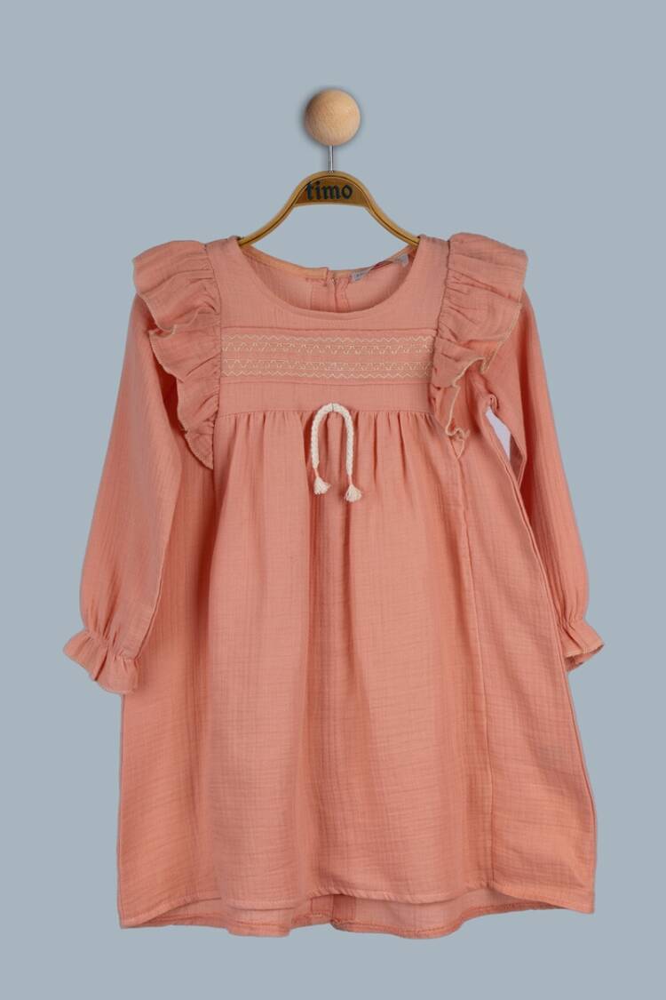 Girl's Dress - Toptan Kız Çocuk Elbise 6-9Y 1018-TK4DÜ082241873 - Brand: Timo - Women & Kids, Baby Clothes Wholesale - Globality Store