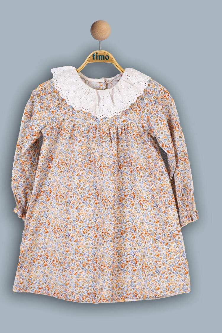 Girl's Dress - Toptan Kız Çocuk Elbise 6-9Y 1018-TK4DÜ082241933 - Brand: Timo - Women & Kids, Baby Clothes Wholesale - Globality Store