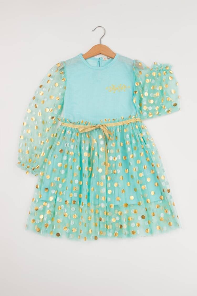 Girl's Dress - Toptan Kız Çocuk Elbise 7-10Y 1016-24111 - Brand: Büşra Bebe - Women & Kids, Baby Clothes Wholesale - Globality Store