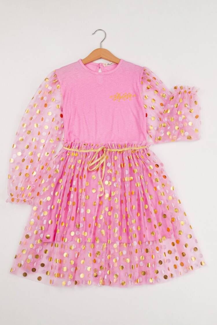 Girl's Dress - Toptan Kız Çocuk Elbise 7-10Y 1016-24111 - Brand: Büşra Bebe - Women & Kids, Baby Clothes Wholesale - Globality Store