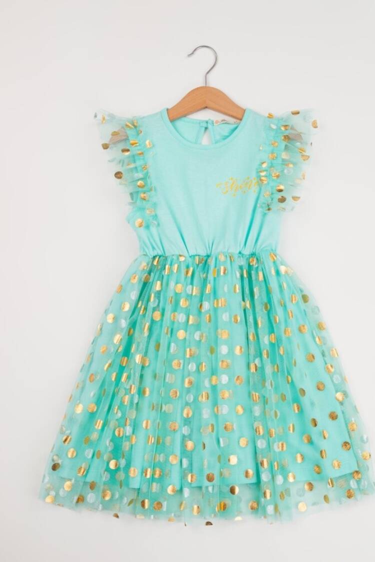 Girl's Dress - Toptan Kız Çocuk Elbise 7-10Y 1016-24112 - Brand: Büşra Bebe - Women & Kids, Baby Clothes Wholesale - Globality Store