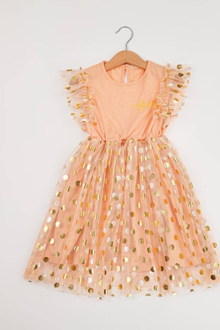 Girl's Dress - Toptan Kız Çocuk Elbise 7-10Y 1016-24112 - Brand: Büşra Bebe - Women & Kids, Baby Clothes Wholesale - Globality Store