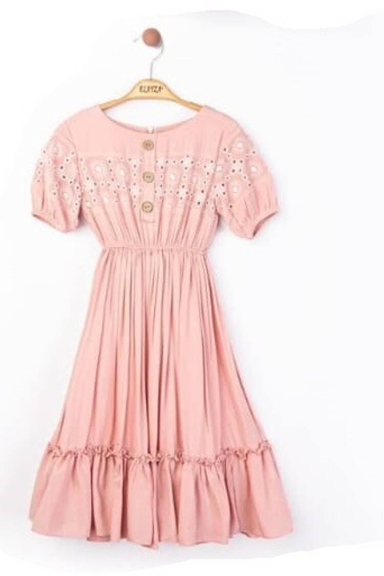 Girl's Dress - Toptan Kız Çocuk Elbise 9-12Y 2023-2217 - Brand: Elayza - Women & Kids, Baby Clothes Wholesale - Globality Store