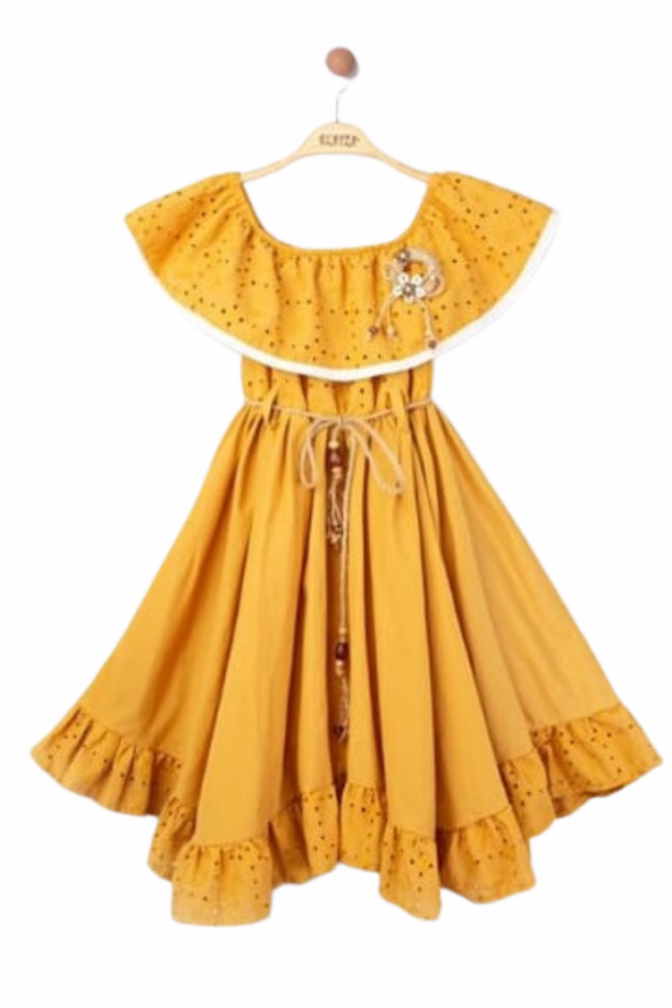 Girl's Dress - Toptan Kız Çocuk Elbise 9-12Y 2023-2241 - Brand: Elayza - Women & Kids, Baby Clothes Wholesale - Globality Store