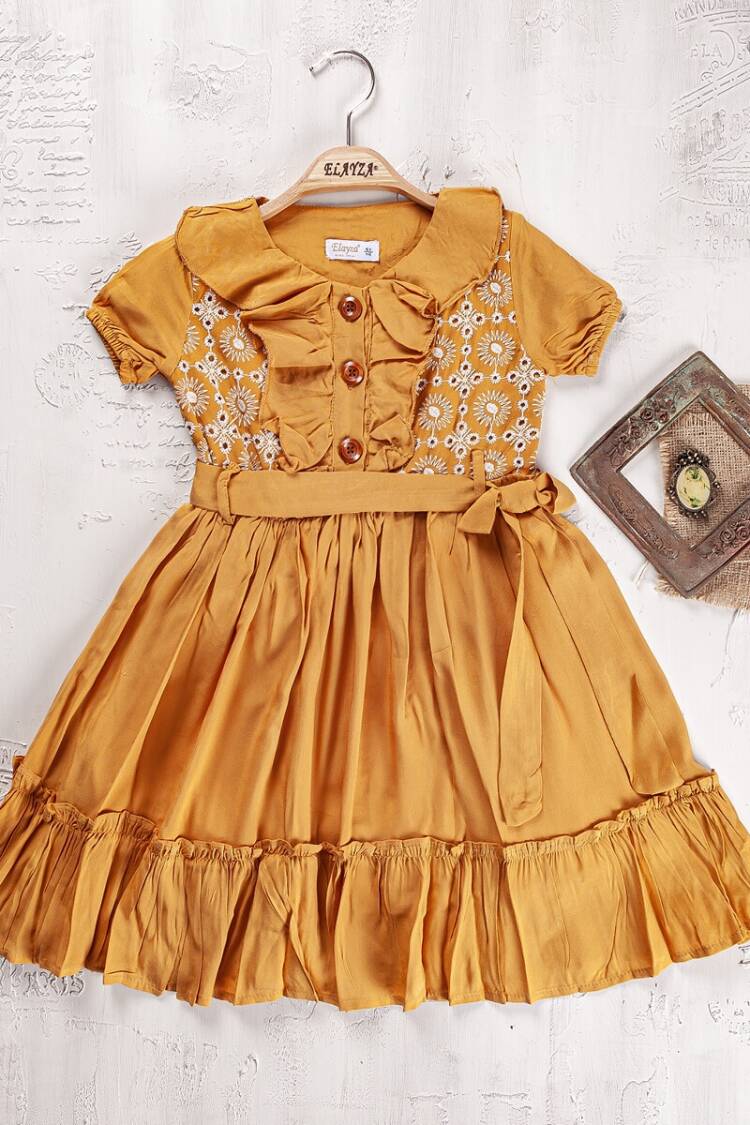Girl's Dress - Toptan Kız Çocuk Elbise 9-12Y 2023-2243 - Brand: Elayza - Women & Kids, Baby Clothes Wholesale - Globality Store