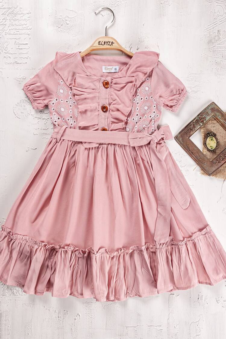 Girl's Dress - Toptan Kız Çocuk Elbise 9-12Y 2023-2243 - Brand: Elayza - Women & Kids, Baby Clothes Wholesale - Globality Store