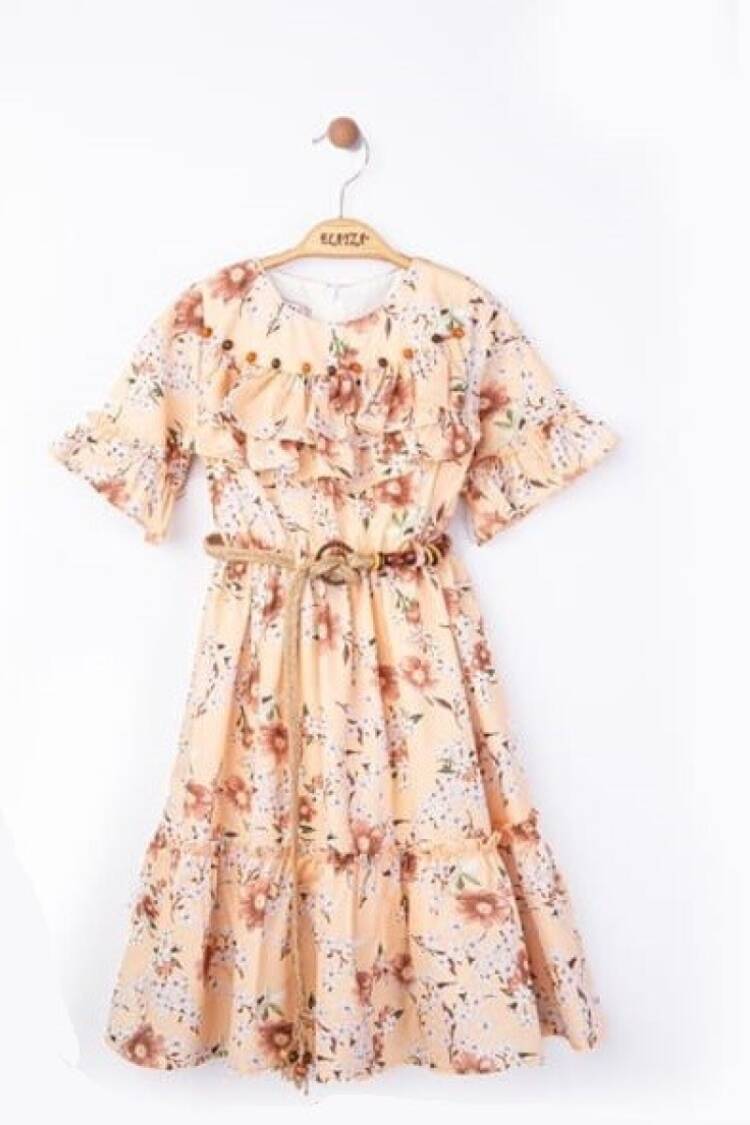 Girl's Dress - Toptan Kız Çocuk Elbise 9-12Y 2023-2251 - Brand: Elayza - Women & Kids, Baby Clothes Wholesale - Globality Store