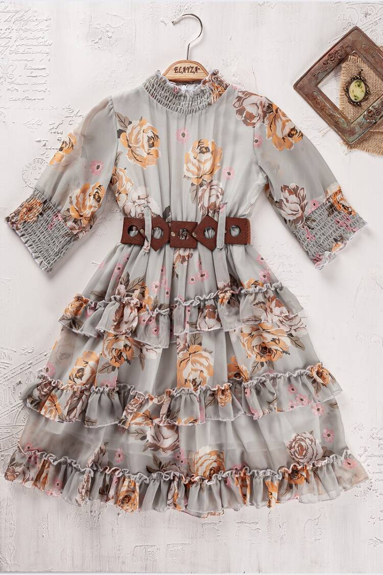 Girl's Dress - Toptan Kız Çocuk Elbise 9-12Y 2023-2312 - Brand: Elayza - Women & Kids, Baby Clothes Wholesale - Globality Store