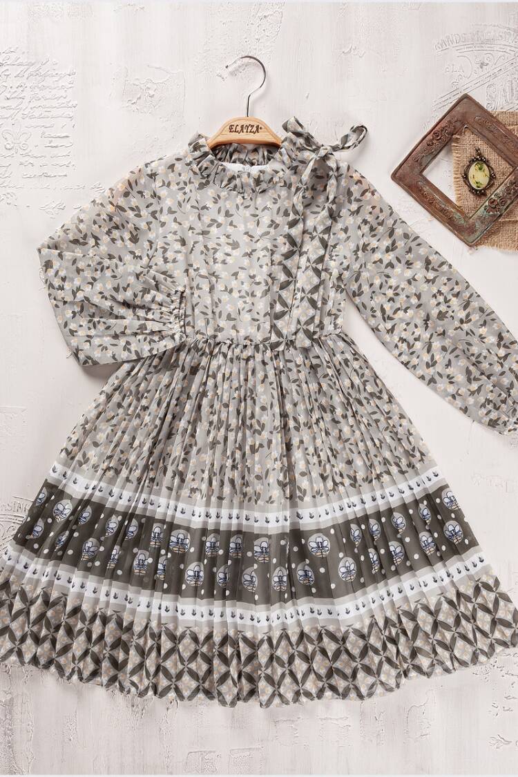 Girl's Dress - Toptan Kız Çocuk Elbise 9-12Y 2023-2334 - Brand: Elayza - Women & Kids, Baby Clothes Wholesale - Globality Store