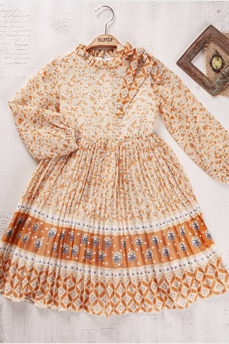 Girl's Dress - Toptan Kız Çocuk Elbise 9-12Y 2023-2334 - Brand: Elayza - Women & Kids, Baby Clothes Wholesale - Globality Store