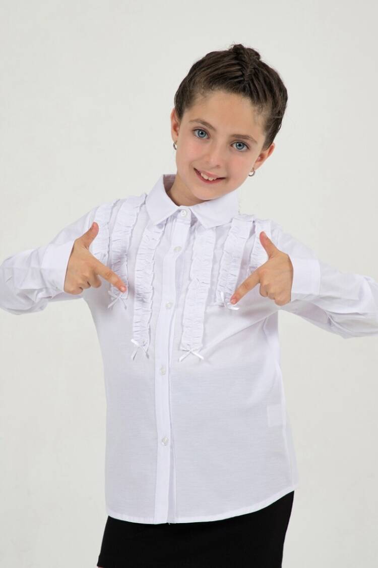 Girl's Shirt - Toptan Kız Çocuk Formal Gömlek 11-14Y 1016-24206 - Brand: Büşra Bebe - Women & Kids, Baby Clothes Wholesale - Globality Store