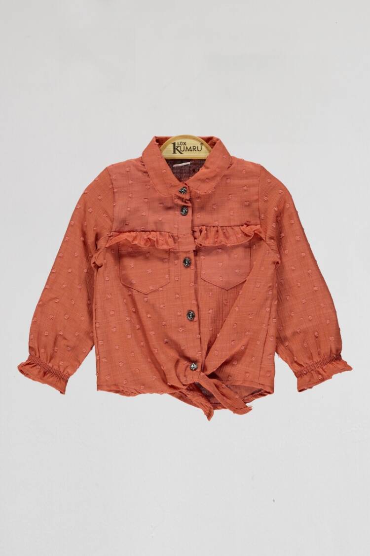 Girl's Shirt - Toptan Kız Çocuk Gömlek 10-13Y 1075-4074 - Brand: Kumru Bebe - Women & Kids, Baby Clothes Wholesale - Globality Store