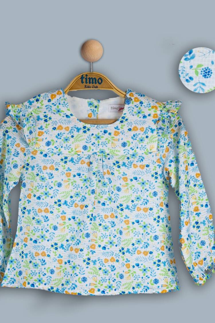 Girl's Shirt - Toptan Kız Çocuk Gömlek 2-5Y 1018-TK4DÜ202241962 - Brand: Timo - Women & Kids, Baby Clothes Wholesale - Globality Store
