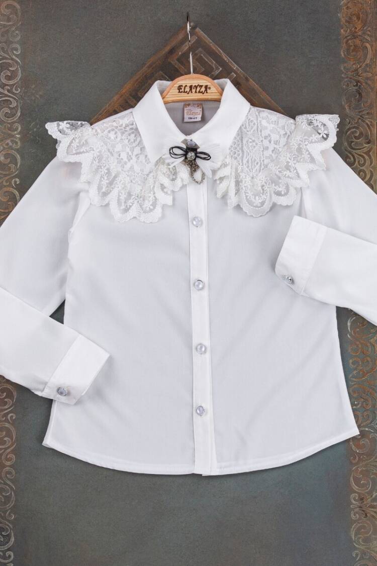Girl's Shirt - Toptan Kız Çocuk Gömlek 5-8Y 2023-22337 - Brand: Elayza - Women & Kids, Baby Clothes Wholesale - Globality Store