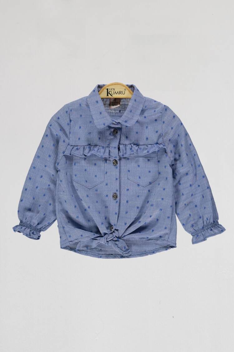 Girl's Shirt - Toptan Kız Çocuk Gömlek 6-9Y 1075-4073 - Brand: Kumru Bebe - Women & Kids, Baby Clothes Wholesale - Globality Store