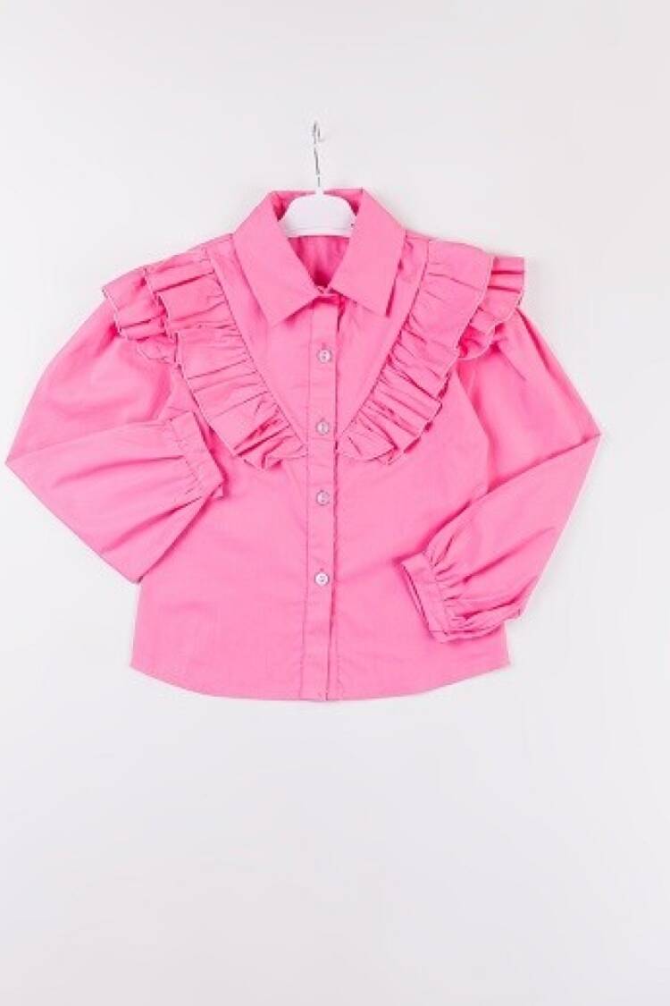 Girl's Shirt - Toptan Kız Çocuk Gömlek 7-10Y 1016-24102 - Brand: Büşra Bebe - Women & Kids, Baby Clothes Wholesale - Globality Store
