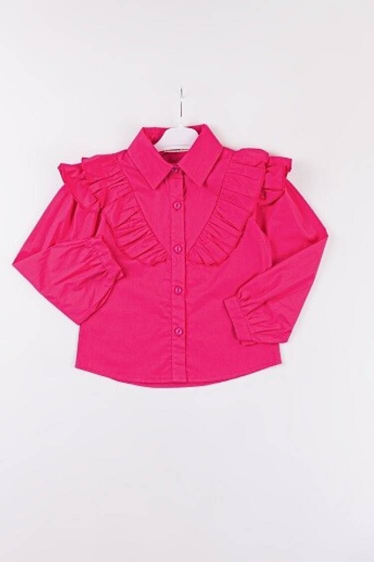 Girl's Shirt - Toptan Kız Çocuk Gömlek 7-10Y 1016-24102 - Brand: Büşra Bebe - Women & Kids, Baby Clothes Wholesale - Globality Store
