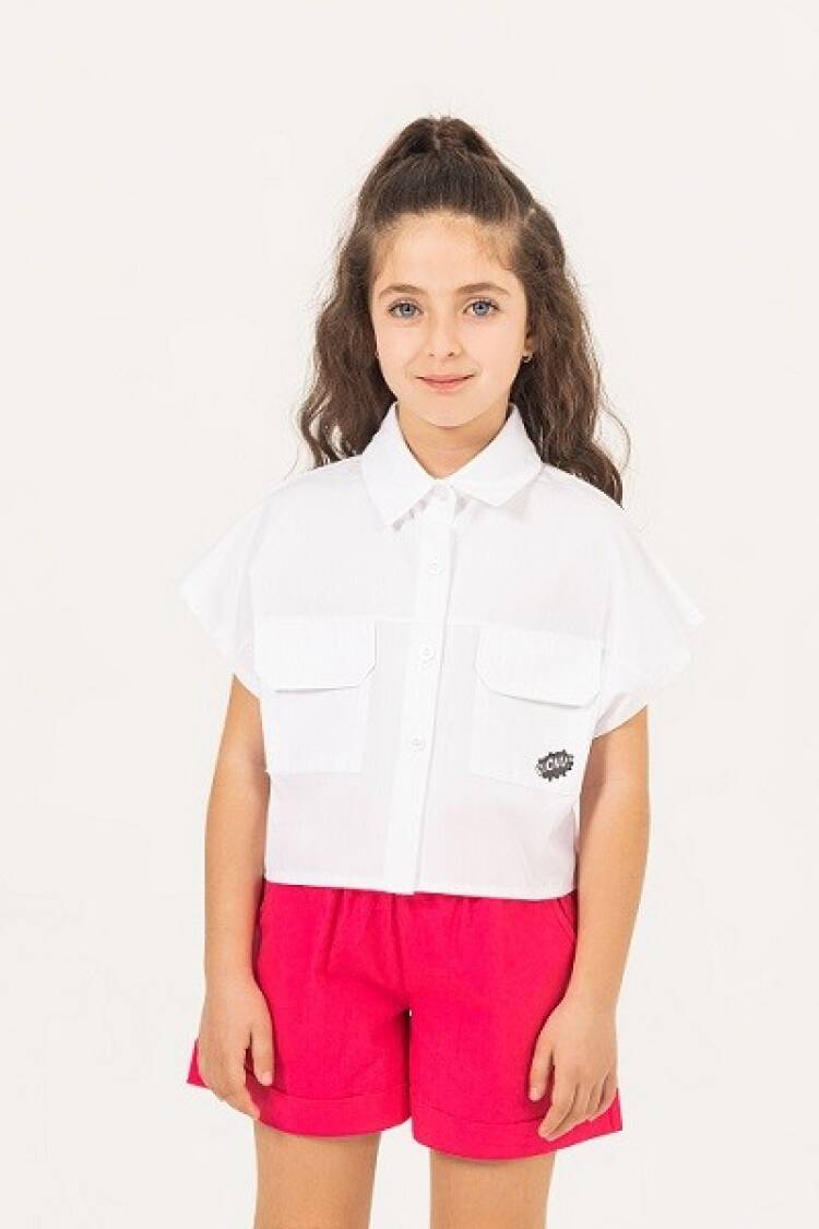 Girl's Shirt - Toptan Kız Çocuk Gömlek 7-10Y 1016-24127 - Brand: Büşra Bebe - Women & Kids, Baby Clothes Wholesale - Globality Store