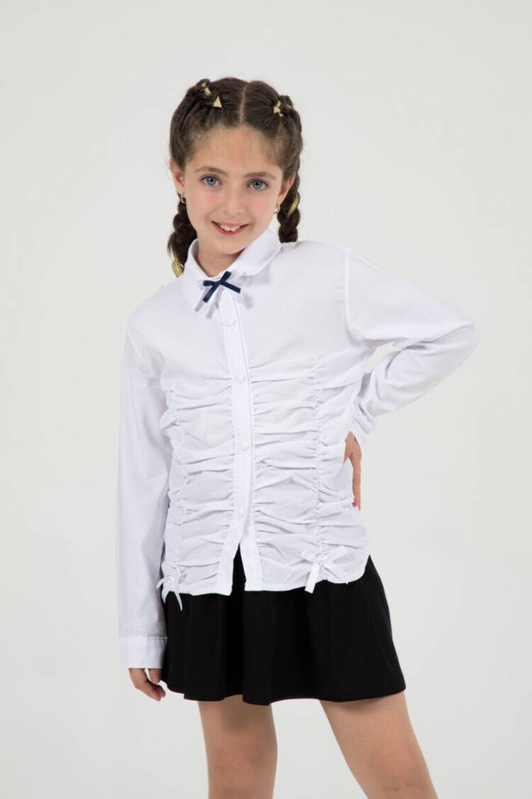 Girl's Shirt - Toptan Kız Çocuk Gömlek 7-10Y 1016-24215 - Brand: Büşra Bebe - Women & Kids, Baby Clothes Wholesale - Globality Store