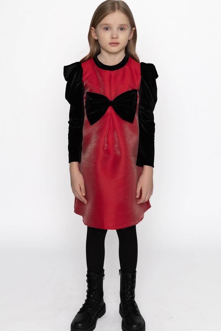 Girl's Dress - Toptan Kız Çocuk Kadife Özelgün Elbise 4-12Y 1083-DSL0339 - Brand: Sheshe - Women & Kids, Baby Clothes Wholesale - Globality Store