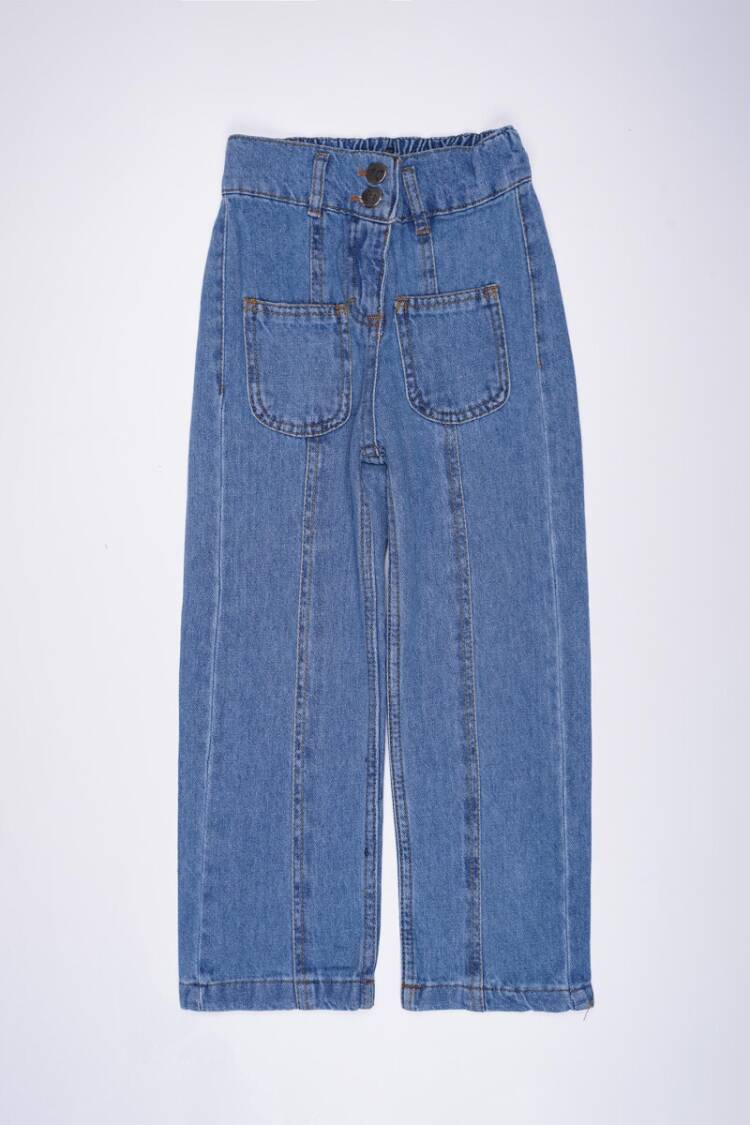 Girls' Trousers - Toptan Kız Çocuk Kot Pantolon 7-11Y 2033 - - Brand: Cemix - Women & Kids, Baby Clothes Wholesale - Globality Store