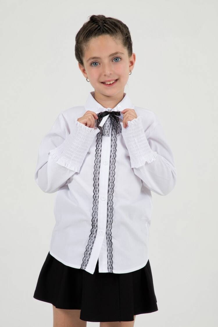 Girl's Shirt - Toptan Kız Çocuk Okul Gömleği 7-10Y 1016-24222 - Brand: Büşra Bebe - Women & Kids, Baby Clothes Wholesale - Globality Store