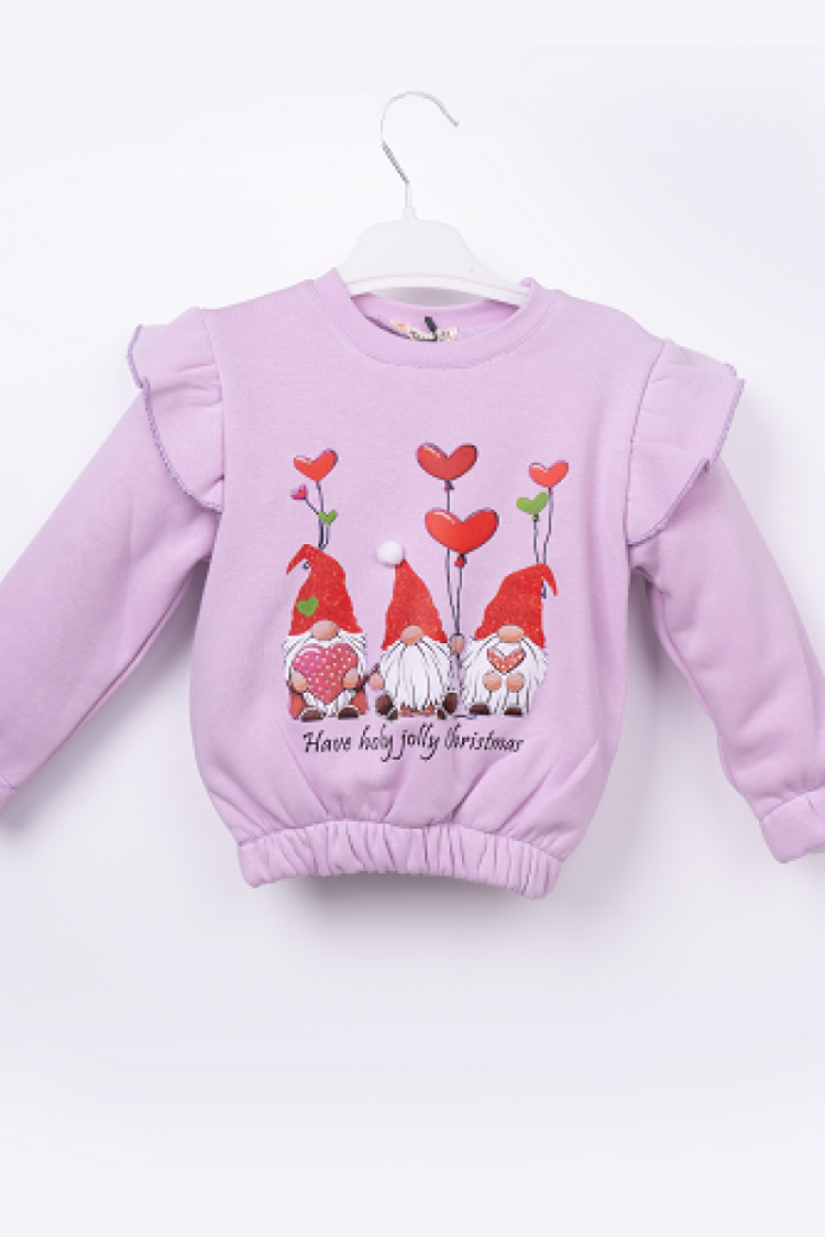 Girls' Tops - Toptan Kız Çocuk Sweatshirt 3-6Y 1016-23256 - Brand: Büşra Bebe - Women & Kids, Baby Clothes Wholesale - Globality Store
