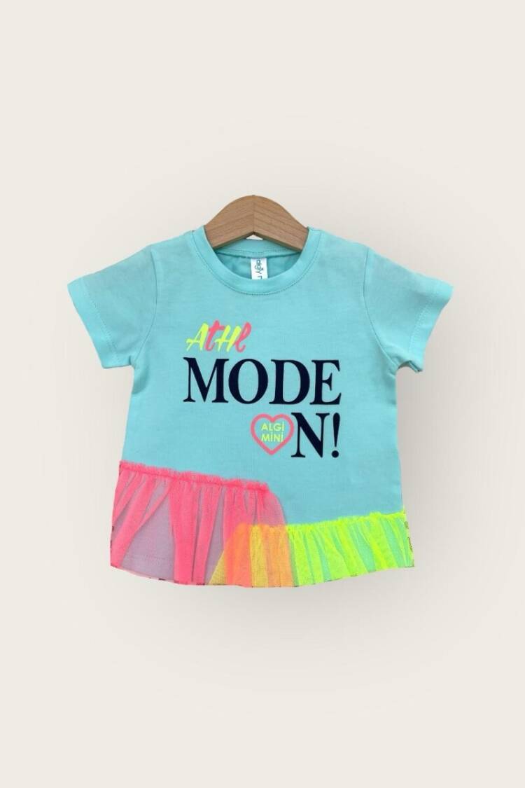 Girls' Tops - Toptan Kız Çocuk Tişört 1-4Y 2047-3510 - Brand: Algiy Mini - Women & Kids, Baby Clothes Wholesale - Globality Store
