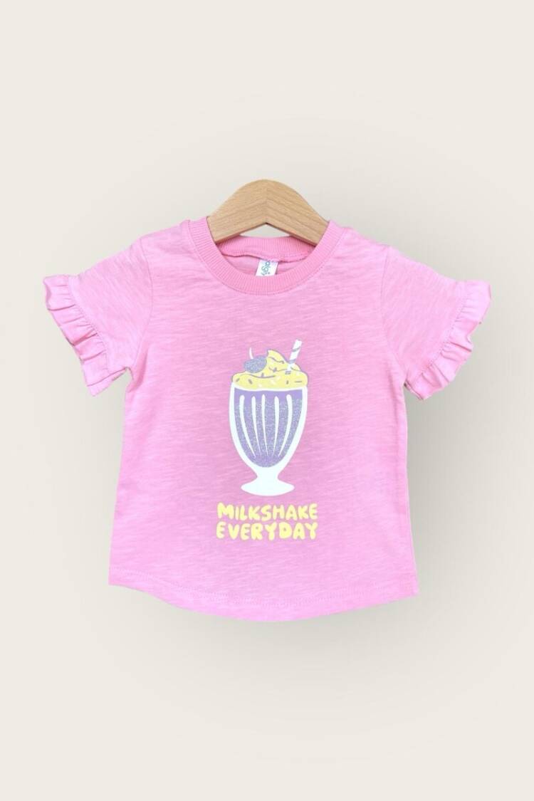 Girls' Tops - Toptan Kız Çocuk Tişört 1-4Y 2047-3512 - Brand: Algiy Mini - Women & Kids, Baby Clothes Wholesale - Globality Store