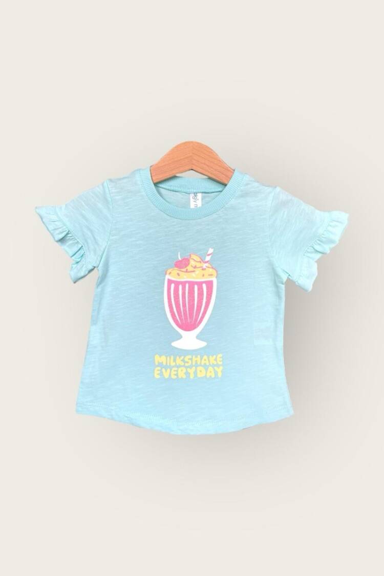 Girls' Tops - Toptan Kız Çocuk Tişört 1-4Y 2047-3512 - Brand: Algiy Mini - Women & Kids, Baby Clothes Wholesale - Globality Store