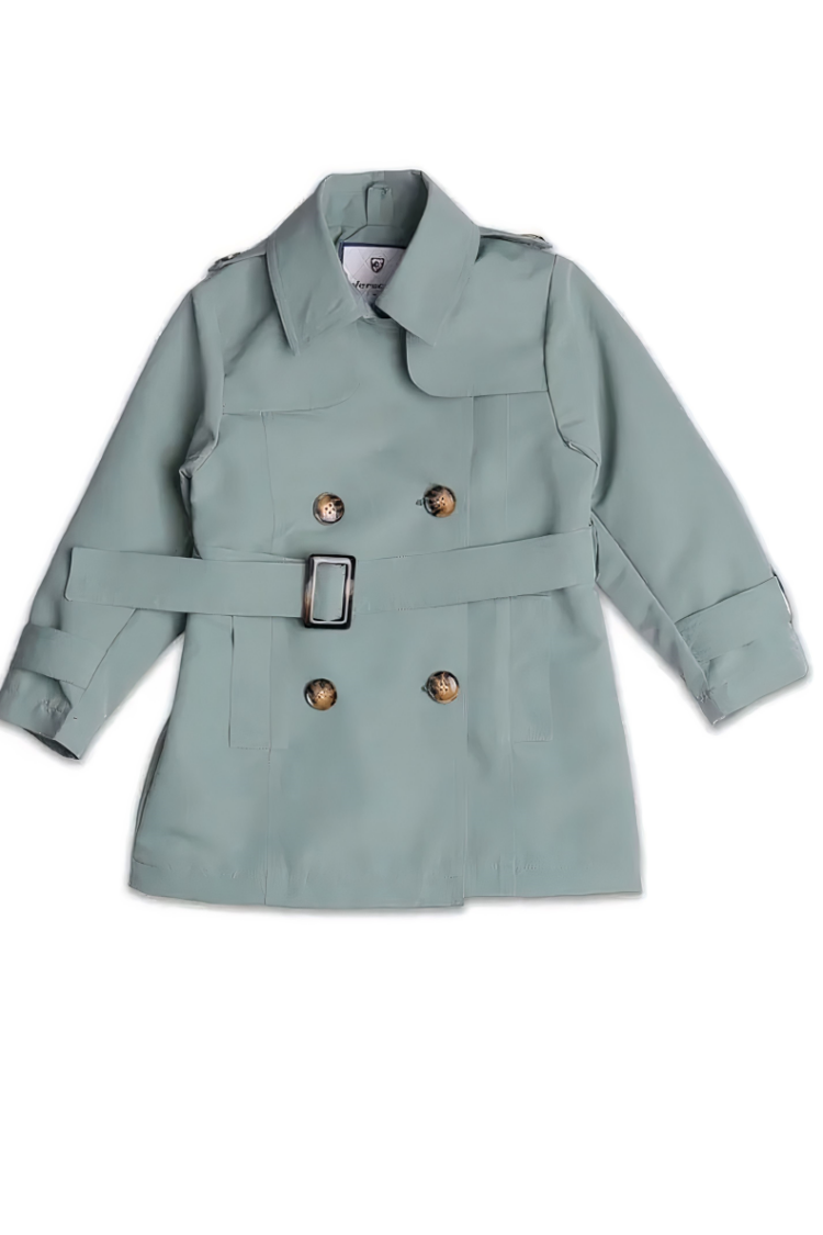 Girls' Outerwear - Toptan Kız Çocuk Trençkot 3-8Y 2031-5195 - Brand: Verscon - Women & Kids, Baby Clothes Wholesale - Globality Store