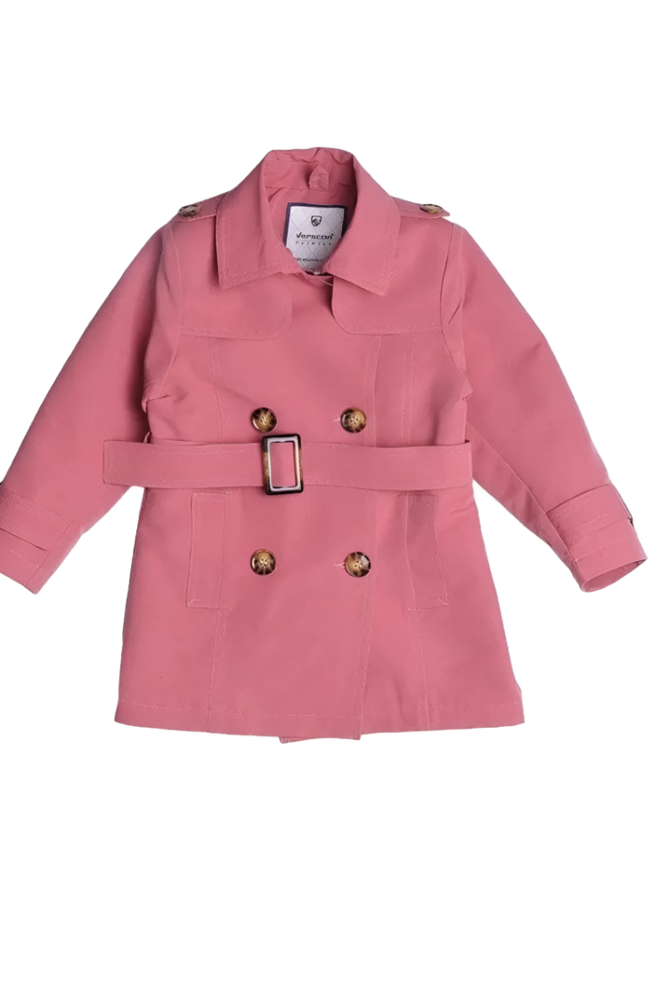 Girls' Outerwear - Toptan Kız Çocuk Trençkot 3-8Y 2031-5195 - Brand: Verscon - Women & Kids, Baby Clothes Wholesale - Globality Store