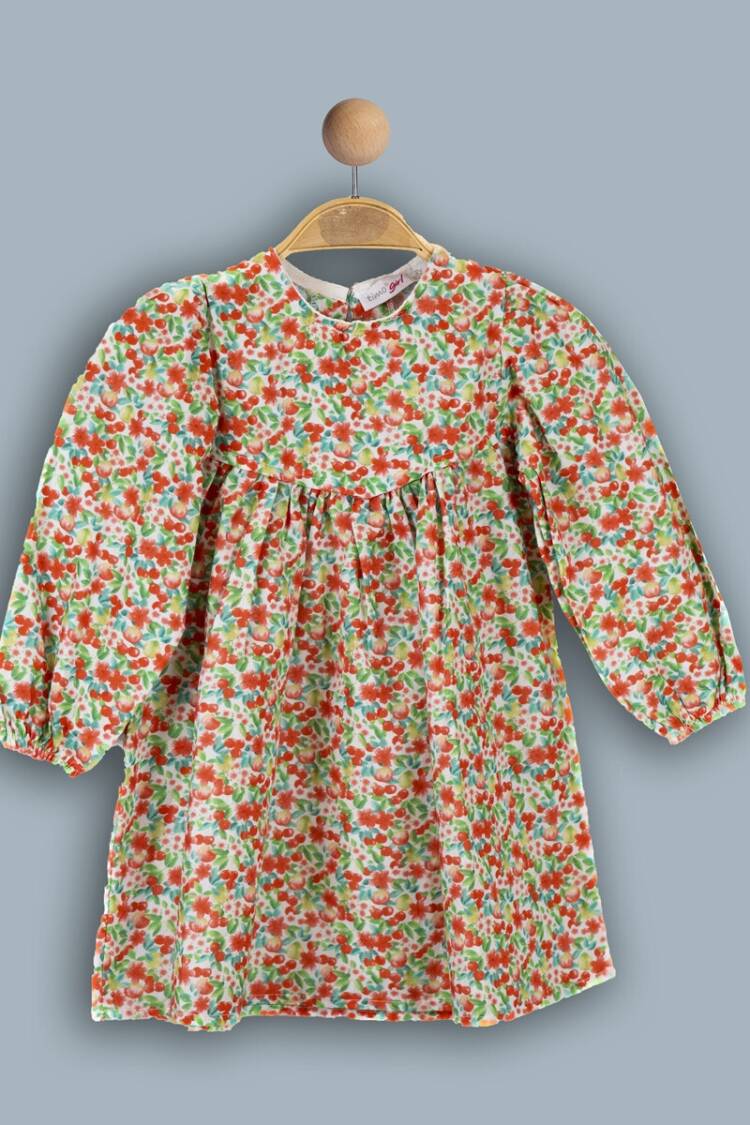 Girl's Dress - Toptan Kız Çocuk Uzun Kol Elbise 2-5Y 1018-TK4DÜ082241842 - Brand: Timo - Women & Kids, Baby Clothes Wholesale - Globality Store
