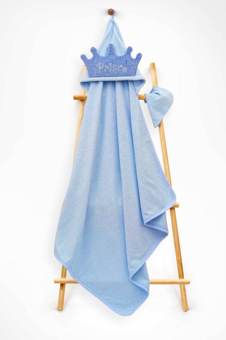 Towel and Bathrobe - Toptan Unisex 2'li Havlu ve Kese Takım 85x80 2015-9-778 - Brand: Babyline - Women & Kids, Baby Clothes Wholesale - Globality Store