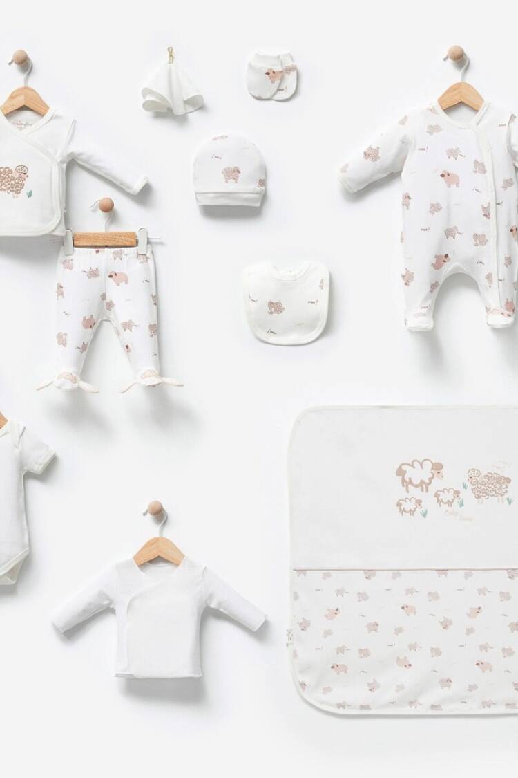 Baby Sets - Toptan Unisex Bebek 10'lu Yenidoğan Takım 0M 2015-BBLN-9569 - Brand: Babyline - Women & Kids, Baby Clothes Wholesale - Globality Store