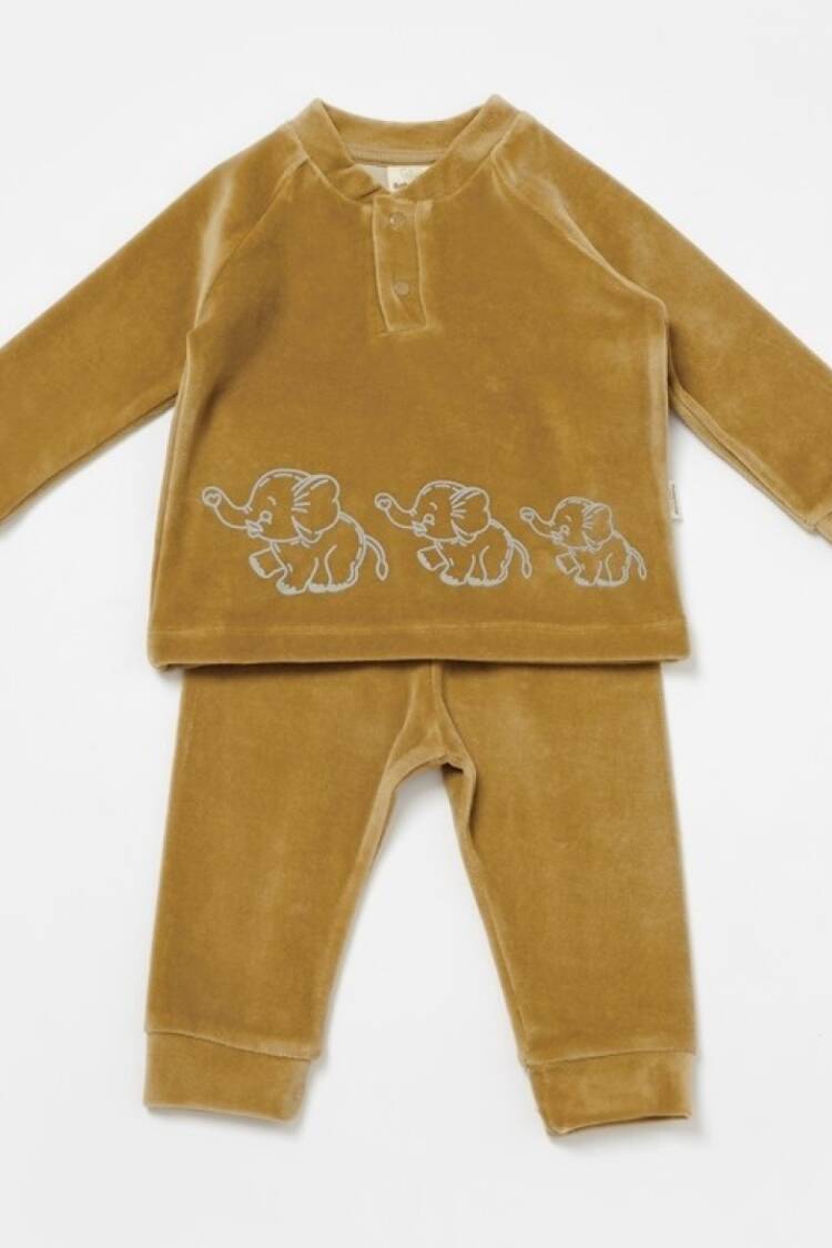 Baby Sets - Toptan Unisex Bebek 2'li Kadife Sweatshirt ve Pantolon Takımı 3-24M Baby Cosy 2022-CSYK6050 - Brand: BabyCosy - Women & Kids, Baby Clothes Wholesale - Globality Store