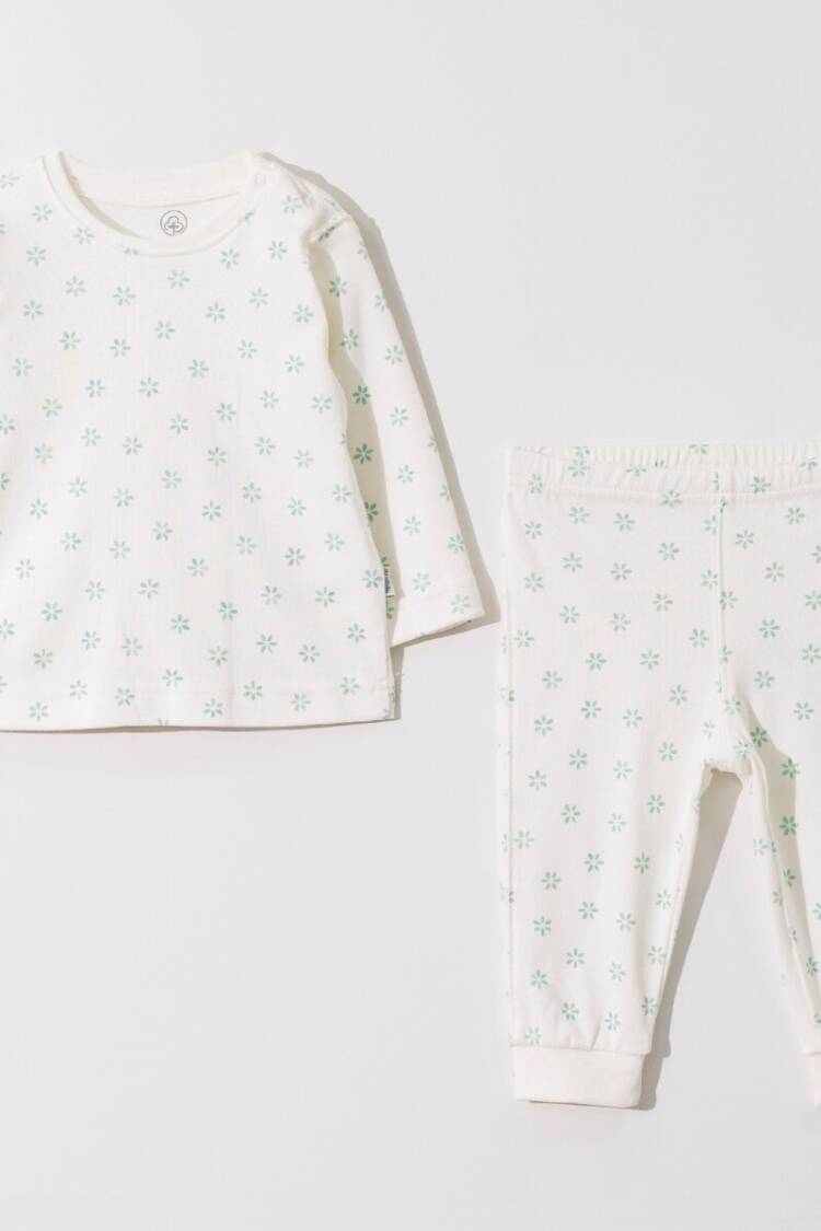 Underwear - Socks - Pajamas - Toptan Unisex Bebek 2'li Pijama Takımı 9-36M 2030-5939 - Brand: Pambuliq - Women & Kids, Baby Clothes Wholesale - Globality Store