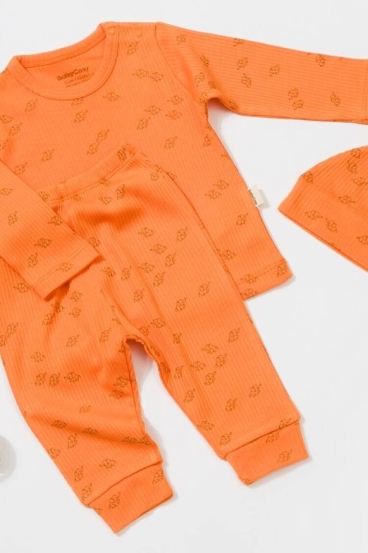 Baby Sets - Toptan Unisex Bebek 3'lü Body, Pantolon ve Bere Seti 3-24M Baby Cosy 2022-CSYM25505 - Brand: BabyCosy - Women & Kids, Baby Clothes Wholesale - Globality Store