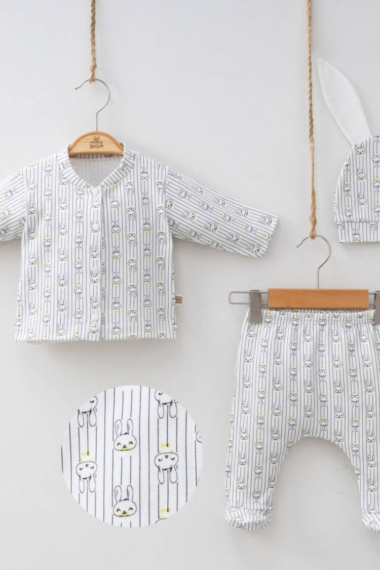 Underwear - Socks - Pajamas - Toptan Unisex Bebek 5'li Yenidoğan Takım 0-3M 2014-7054 - Brand: Minizeyn - Women & Kids, Baby Clothes Wholesale - Globality Store