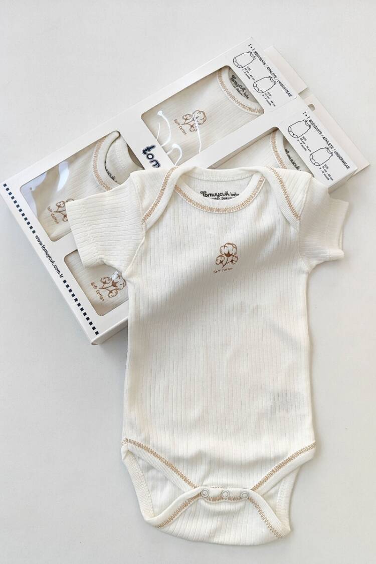 Newborn - Toptan Unisex Bebek Body 0-12M 1074-20304 - Brand: Tomuycuk - Women & Kids, Baby Clothes Wholesale - Globality Store
