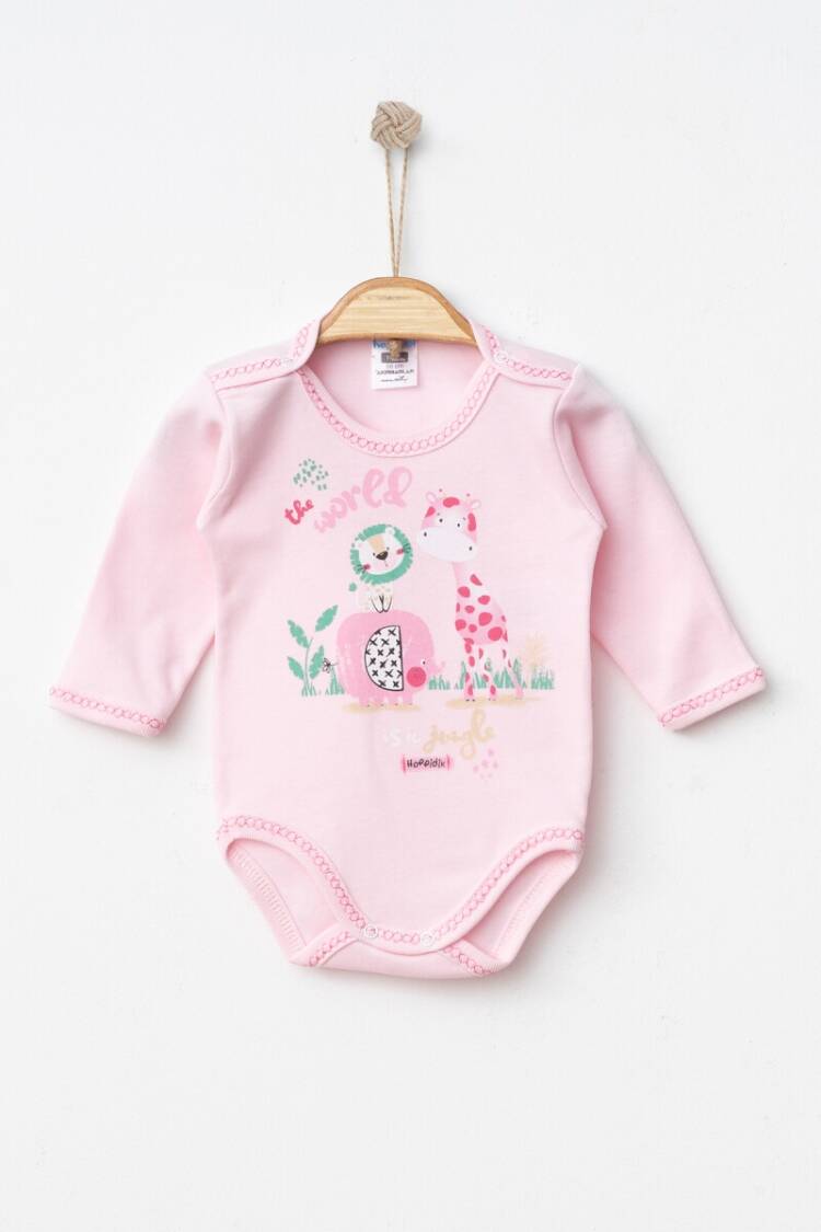 Newborn - Toptan Unisex Bebek Çıtçıtlı Badi 0-3M 2017-7171 - Brand: Hoppidik - Women & Kids, Baby Clothes Wholesale - Globality Store