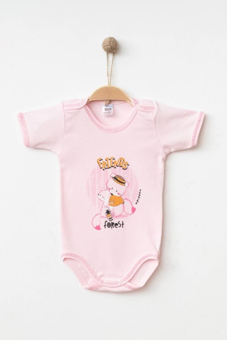 Newborn - Toptan Unisex Bebek Çıtçıtlı Badi 9-18M 2017-7135 - Brand: Hoppidik - Women & Kids, Baby Clothes Wholesale - Globality Store