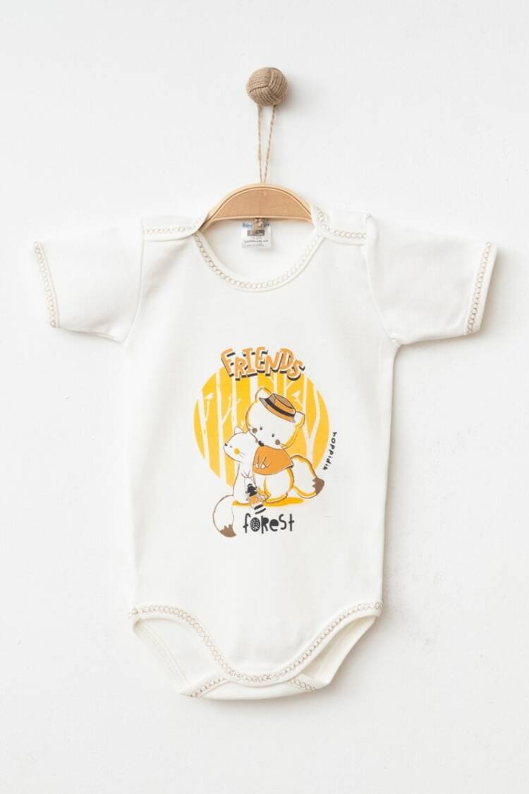 Newborn - Toptan Unisex Bebek Çıtçıtlı Badi 9-18M 2017-7135 - Brand: Hoppidik - Women & Kids, Baby Clothes Wholesale - Globality Store