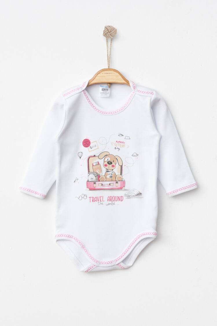 Newborn - Toptan Unisex Bebek Çıtçıtlı Badi 9-18M 2017-7172 - Brand: Hoppidik - Women & Kids, Baby Clothes Wholesale - Globality Store