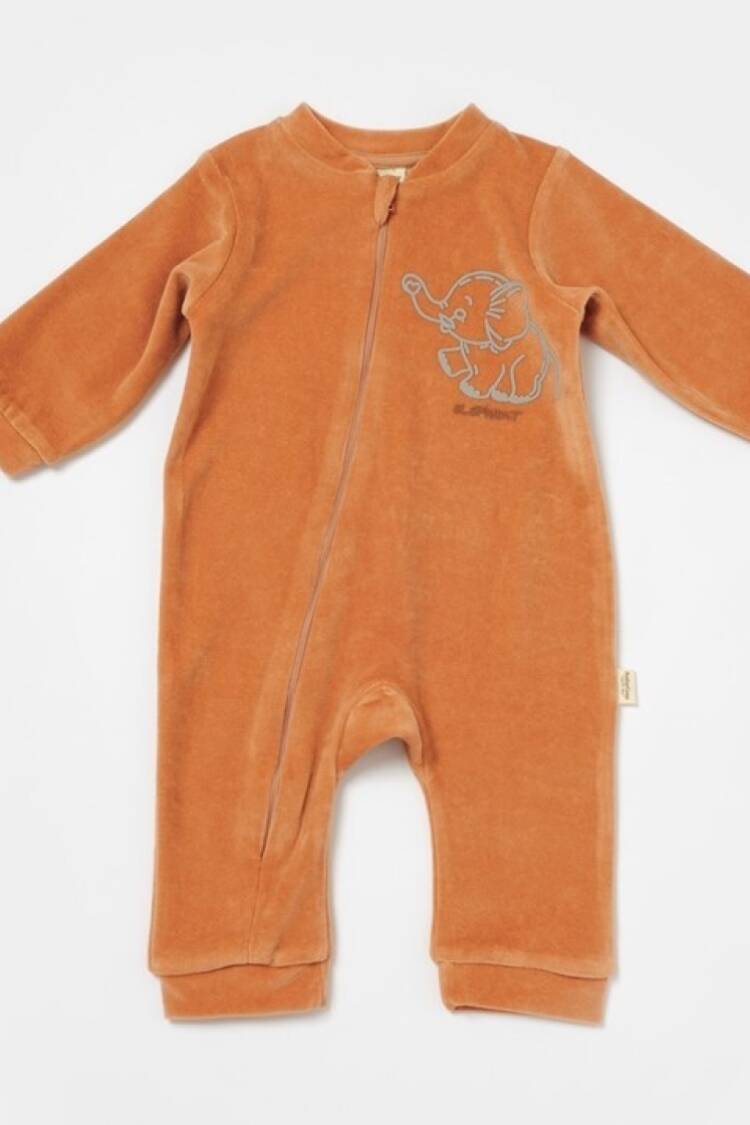 Baby Rompers and Overalls - Toptan Unisex Bebek Fermuarlı Kadife Tulum 3-24M Baby Cosy 2022-CSYK6054 - Brand: BabyCosy - Women & Kids, Baby Clothes Wholesale - Globality Store