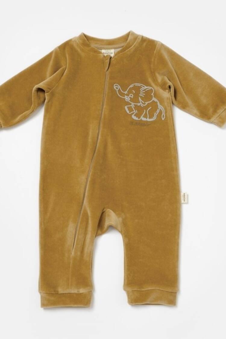 Baby Rompers and Overalls - Toptan Unisex Bebek Fermuarlı Kadife Tulum 3-24M Baby Cosy 2022-CSYK6055 - Brand: BabyCosy - Women & Kids, Baby Clothes Wholesale - Globality Store