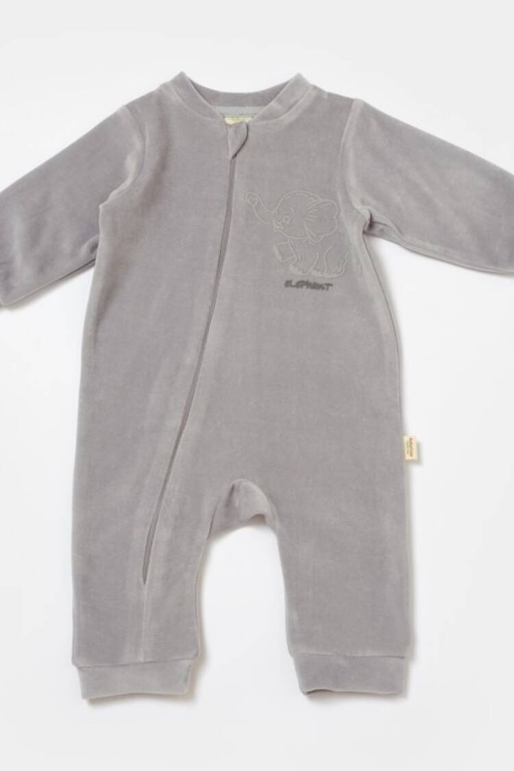 Baby Rompers and Overalls - Toptan Unisex Bebek Fermuarlı Kadife Tulum 3-24M Baby Cosy 2022-CSYK6056 - Brand: BabyCosy - Women & Kids, Baby Clothes Wholesale - Globality Store