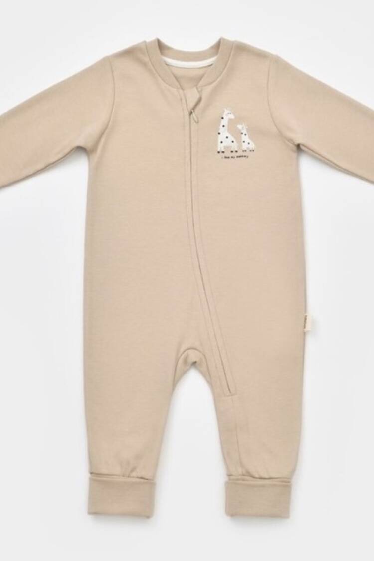 Baby Rompers and Overalls - Toptan Unisex Bebek Fermuarlı Tulum 3-24M %100 Organik Pamuk Baby Cosy 2022-CSY3042 - Brand: BabyCosy - Women & Kids, Baby Clothes Wholesale - Globality Store