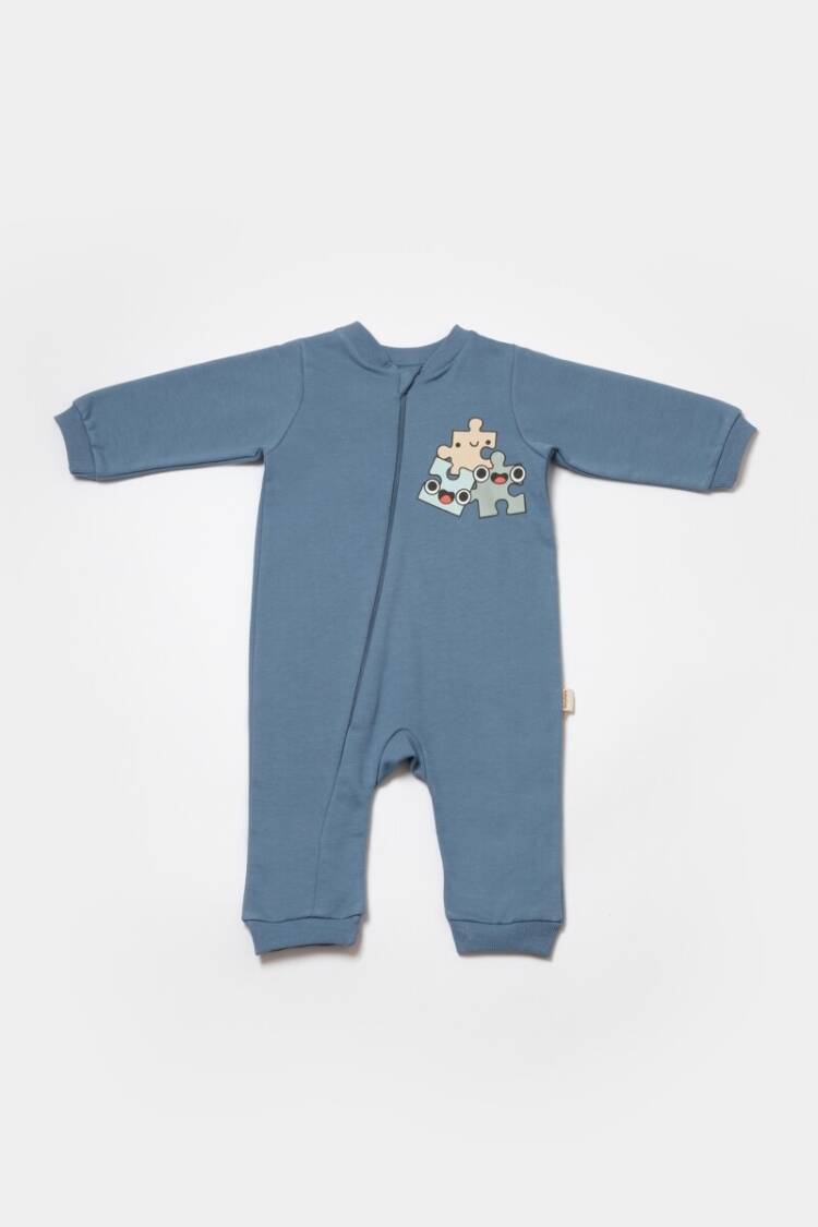 Baby Rompers and Overalls - Toptan Unisex Bebek Fermuarlı Tulum 3-24M %100 Organik Pamuk Baby Cosy 2022-CSY8029 - Brand: BabyCosy - Women & Kids, Baby Clothes Wholesale - Globality Store
